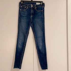 rag & bone 10 inch ankle skinny - size 24